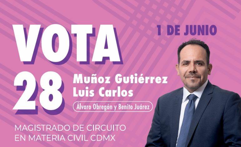 Vamos a fortalecer la figura del amparo en beneficio del ciudadano: Luis Carlos Muñoz