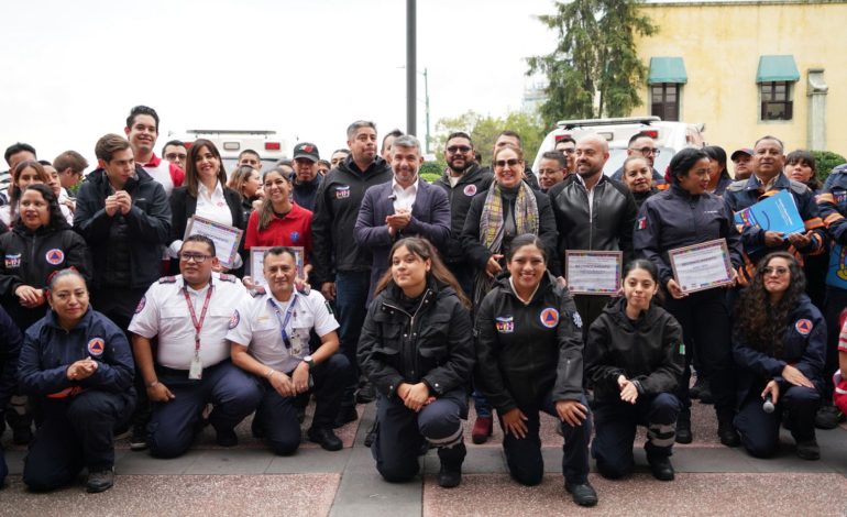 Socorristas colocan a MH a la vanguardia de CDMX en emergencias: Tabe