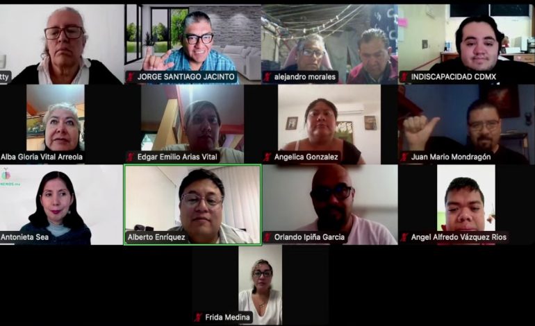 Inician cursos de inducción para el Parlamento de las Personas con Discapacidad