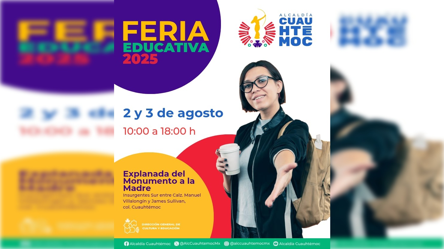 Alcaldía Cuauhtémoc invita a su ‘Feria Educativa 2025’