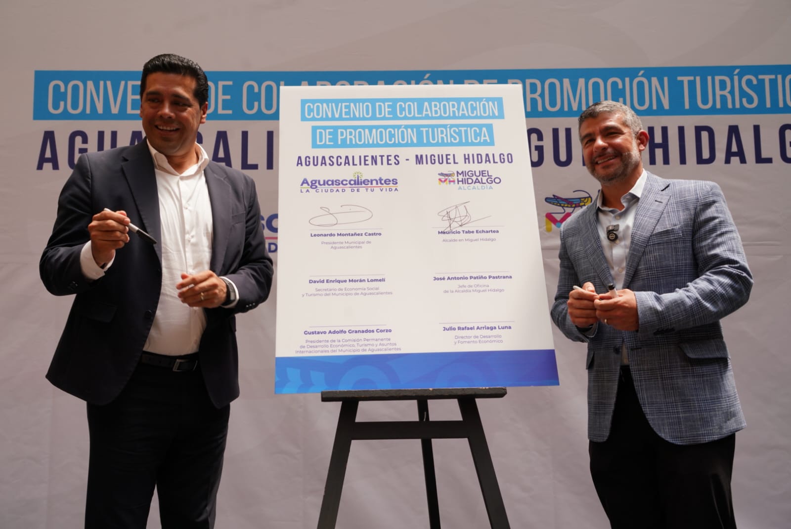 Alcaldía MH y Aguascalientes firman convenio para promoción turística