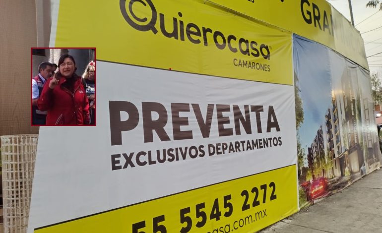 Manga ancha a constructora en Azcapotzalco