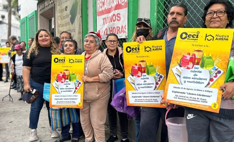 Nueva Aztlán hará este sábado la Primera Colecta de Útiles Escolares y ‘Mochilatón’