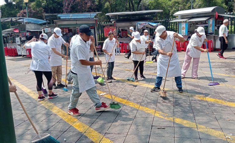 Comerciantes de vía pública y Alcaldía BJ recuperan espacios en colonia Nonoalco