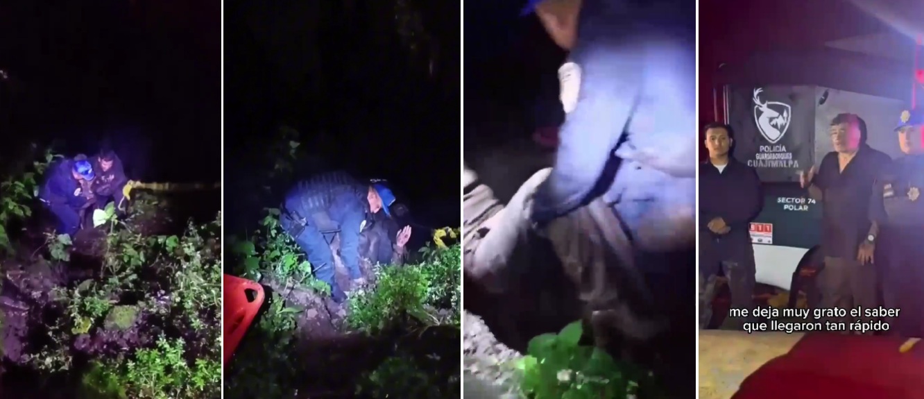 Policía Guardabosques de Cuajimalpa rescata dos personas