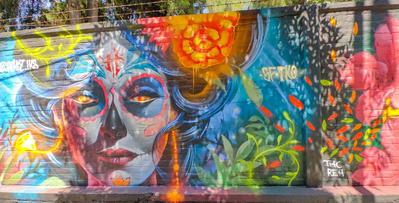Alcalde Luis Mendoza promueve el arte urbano en el Panteón Xoco