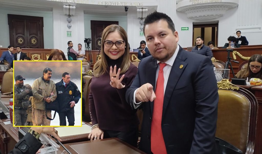 Se esperaba que en el Congreso de la Ciudad de México hubiera uno de esos intensos debates, porque el grueso calibre del tema: la detención de Nicolás Maduro en Venezuela y su internamiento en una cárcel de Estados Unidos. FOTO: Especial