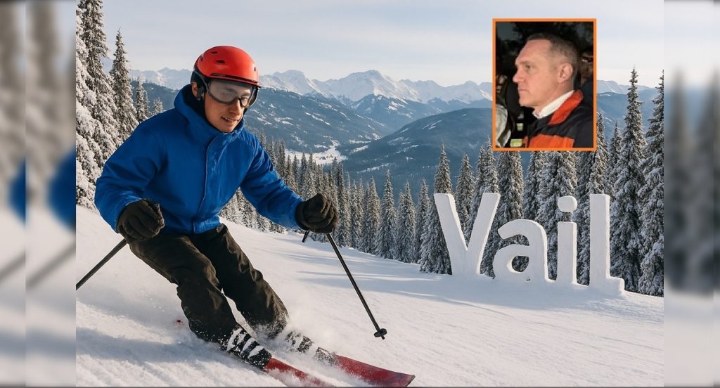 “¿Dónde te agarró el temblor?”, dice la popular canción de Chico Ché? Al director general del Metro, Adrián Rubalcava, nos afirman, lo agarró esquiando en Vail, Colorado, Estados Unidos. FOTO: genérica, creada con IA de Copilot / La imagen de Rubalcava evidentemente es sobrepuesta, de archivo.