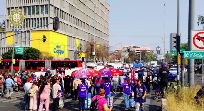 Protestas provocan caos vial… ¡en contingencia!