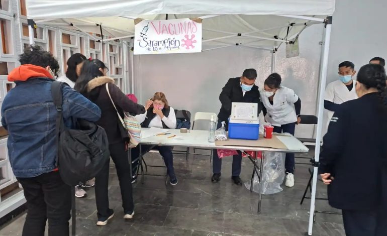 Habilita GCDMX módulos nocturnos de vacuna contra sarampión