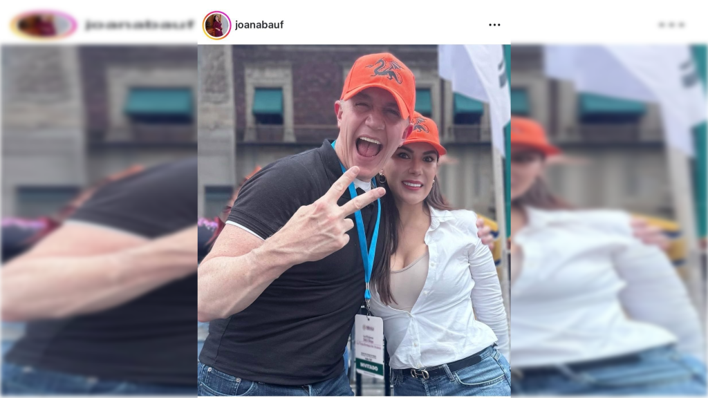 FOTO: Facebook Joana Marlen Bautista. Contexto: en la concentración por el primer año del inicio del Gobierno de Claudia Sheinbaum.