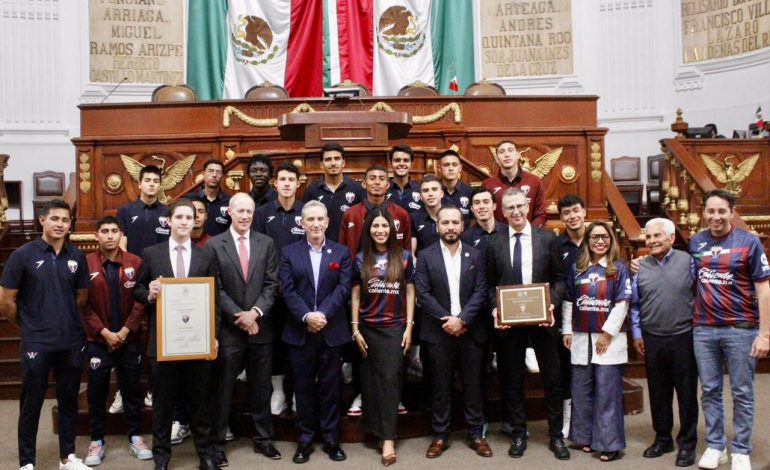 Congreso CDMX reconoce al Atlante por sus 110 años