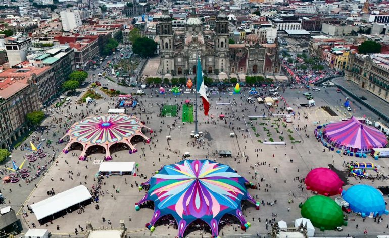 Inaugura Brugada ‘Zocalito de las Infancias’, más de 100 actividades infantiles