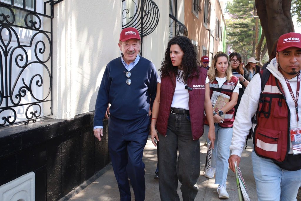 Luisa María Alcalde, presidenta nacional de Morena, y Héctor Díaz Polanco, de la CDMX, están en sus últimos días en sus cargos, pues para las necesidades del partido frente a lo que se avecina para 2027, deben ser relevados, ella a más tardar en mayo. FOTO: Especial