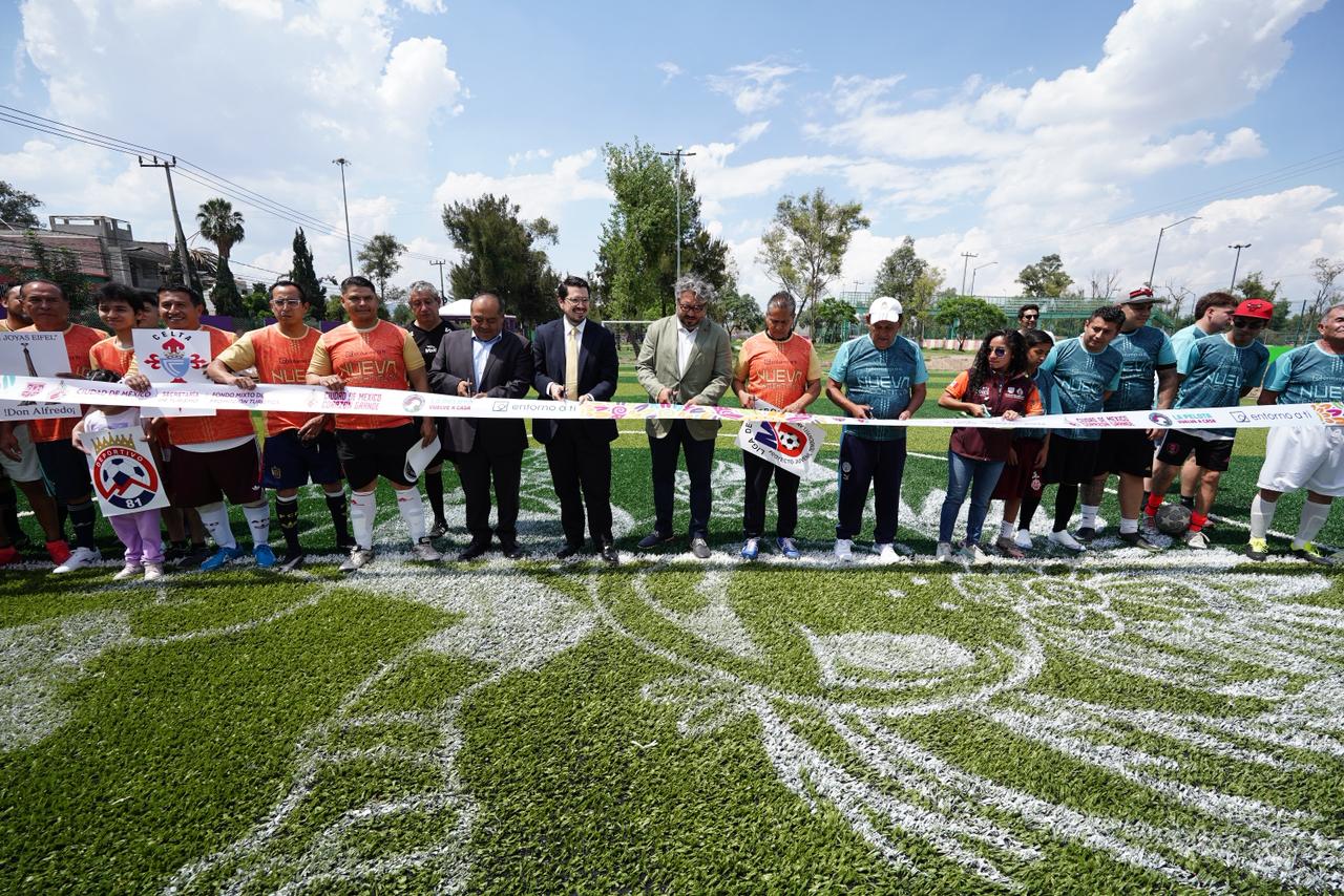GCDMX y ‘Entorno a ti’ inauguran cancha 154 rumbo al mundial