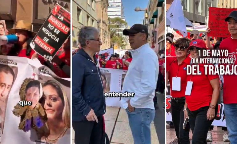 Diputado Gualito marcha por los derechos laborales