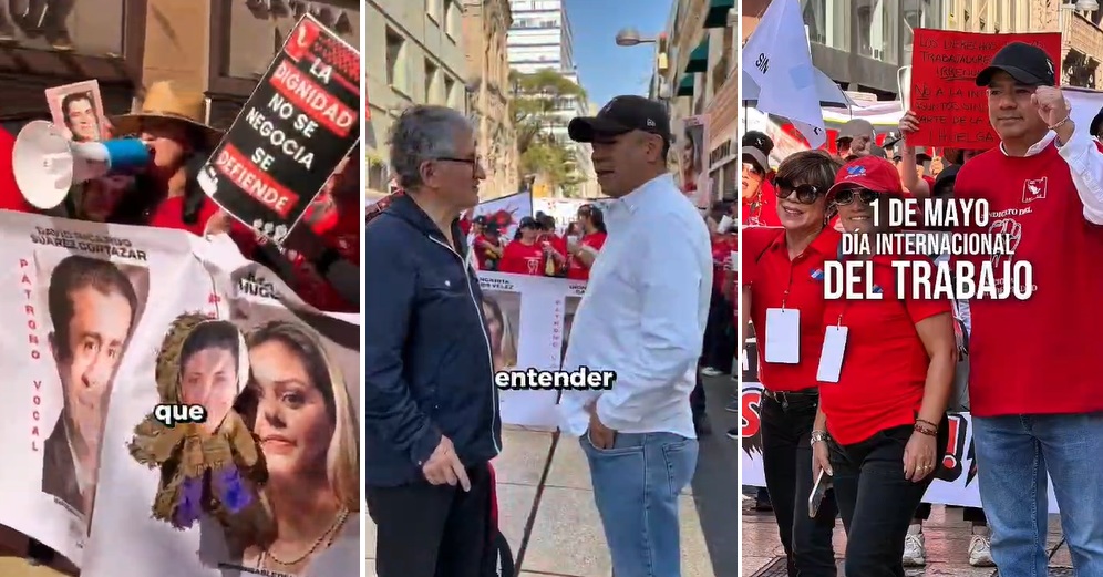 Diputado Gualito marcha por los derechos laborales