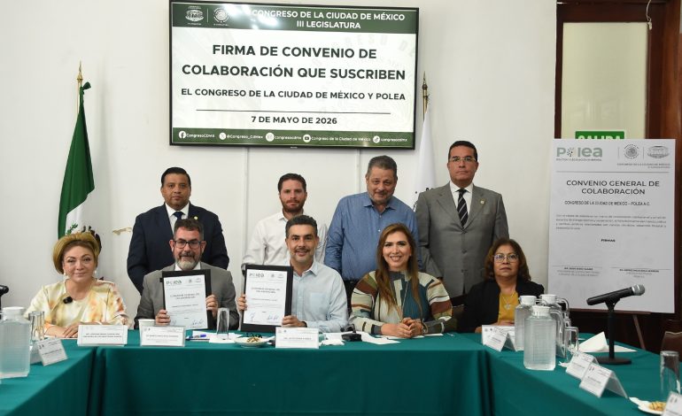 Firman Congreso y POLEA convenio de colaboración
