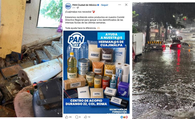 Nueve días después, el PAN ayuda en Cuajimalpa