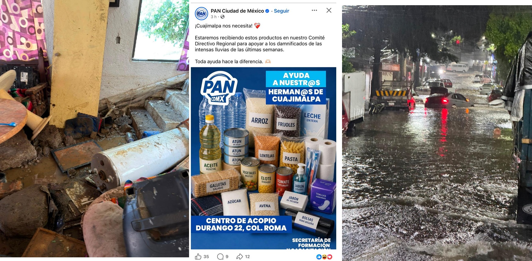 Nueve días después, el PAN ayuda en Cuajimalpa